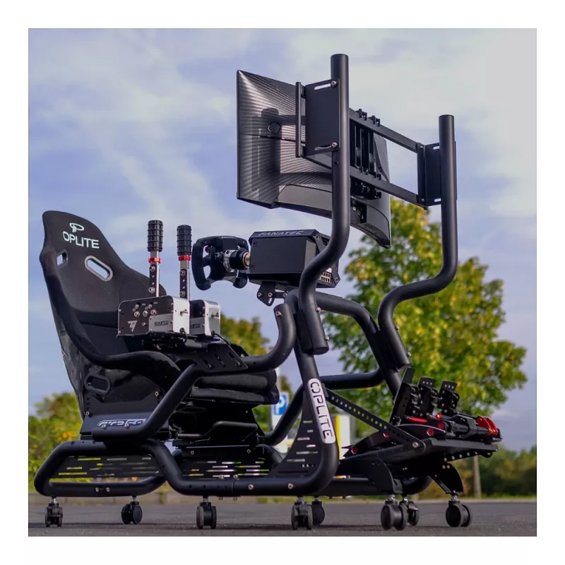 Rodas giratórias com travão OPLITE para GTR S8/S8 Elite preto retail (OP-CW)