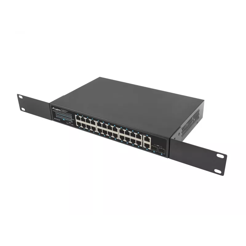 Switch não gerido Lanberg RSGE-24P-2GE-2S-250 24 portas montagem em rack