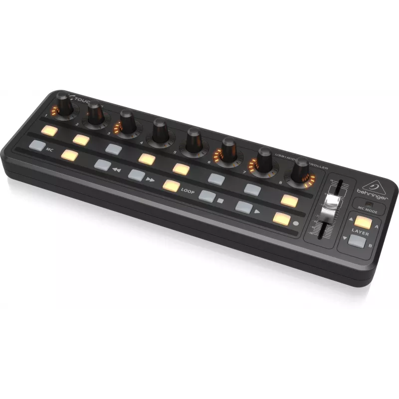 Teclado MIDI USB Behringer X-TOUCH MINI tipo de controlo botões rotativos sliders