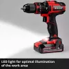Einhell TE-CD 18/44 Li-i 24000 RPM 1,59 kg preto, vermelho