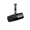 Microfone Shure MV7-X preto microfone de estúdio