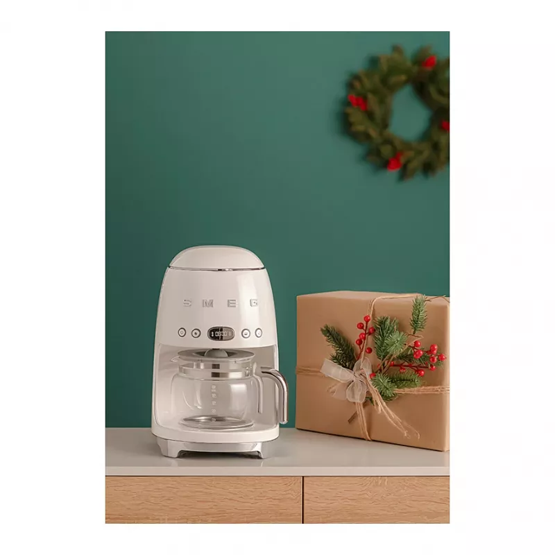 Smeg 50's Style DCF02CREU Máquina de café 1,25 litros creme