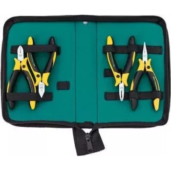 Conjunto de alicates Wiha Professional ESD Z 99 0 04 001 5 peças – conjunto de alicates profissional à prova de ESD, 5 peças