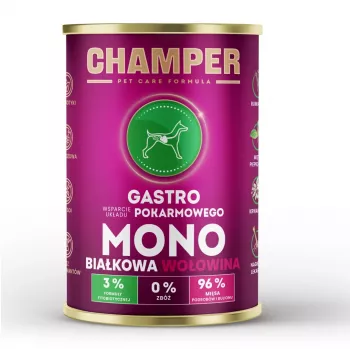 CHAMPER Gastro Monoproteico vaca - comida húmida para cães - 400g