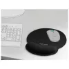 Tapete de rato ergonómico Delock com apoio de pulso preto 252x227 mm