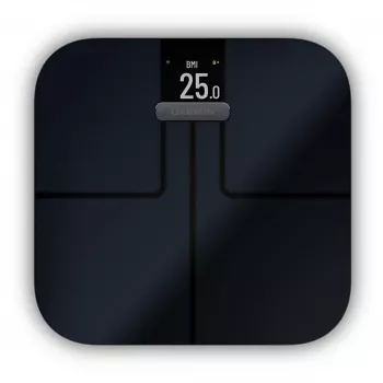 Balança de pessoa eletrónica GARMIN Index S2 — preta, máx. 181,4 kg, Wi-Fi/Bluetooth, composição corporal