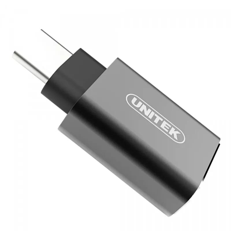 Adaptador de interface/género UNITEK Y-A025CGY USB Type-C para USB Type-A, metal