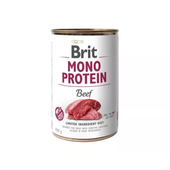 BRIT Mono Protein Beef - comida húmida para cães - 400 g