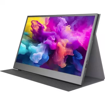Denver PMO-15604 Monitor LED EEK B (A - G) 39,6 cm (15,6 polegadas) 16:9 30 ms Mini HDMI™, USB-C®, Auscultadores (jack 3,5 mm) [Classe de eficiência energética B] (PMO-15604)