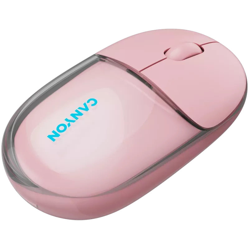 Rato CANYON OnClick 24 BT/ sem fios transparente/rosa