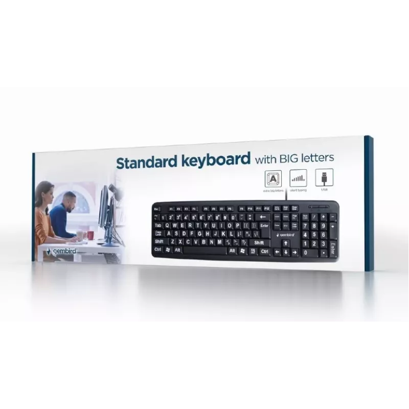 Teclado padrão USB para seniores