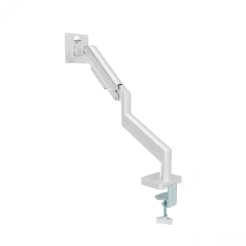 Suporte para monitor Gembird MA-DA1-04-W com fixação à secretária para ecrãs de 17–32 polegadas, VESA 75x75–100x100, carga máx. 10 kg, branco
