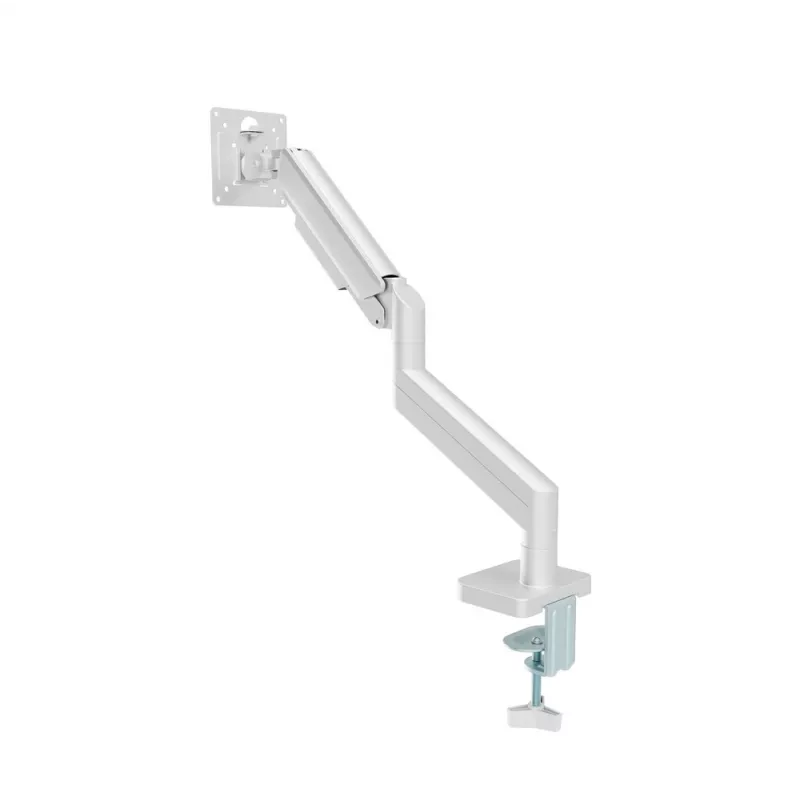 Suporte para monitor Gembird MA-DA1-04-W com fixação à secretária para ecrãs de 17–32 polegadas, VESA 75x75–100x100, carga máx. 10 kg, branco