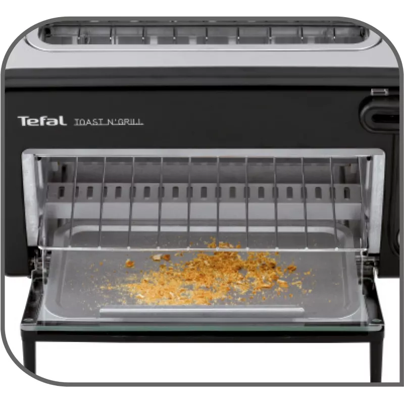 Torradeira Tefal TL6008 2 fatias 1300 W alumínio preto