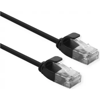 Cabo de rede ROLINE 21.15.3950 preto 0,15 m Cat6a U/UTP (UTP) (21.15.3950)