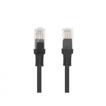 Cabo de rede LANBERG RJ-45 Cat5e PCU5-10CC-2000-BK, 20 m, U/UTP, condutor CCA, bainha PVC, preto