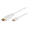 Cabo adaptador Wentronic Goobay DisplayPort para Mini DisplayPort 1.2, 1 m - ficha Mini DisplayPort > ficha DisplayPort (52858)