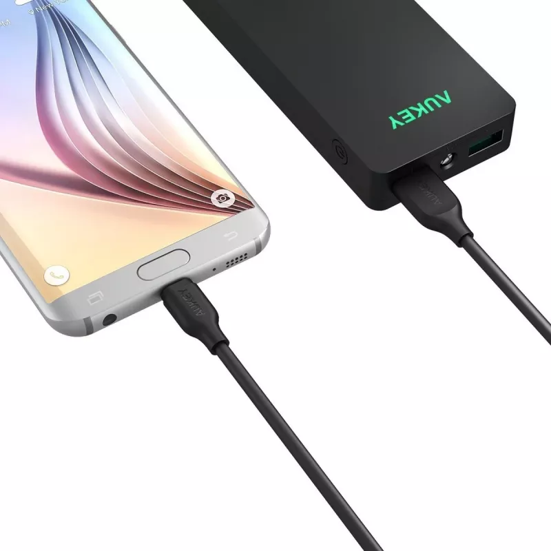 CB-MD1 preto cabo rápido Quick Charge Micro USB-USB | 1m | 5A | 480 Mbps