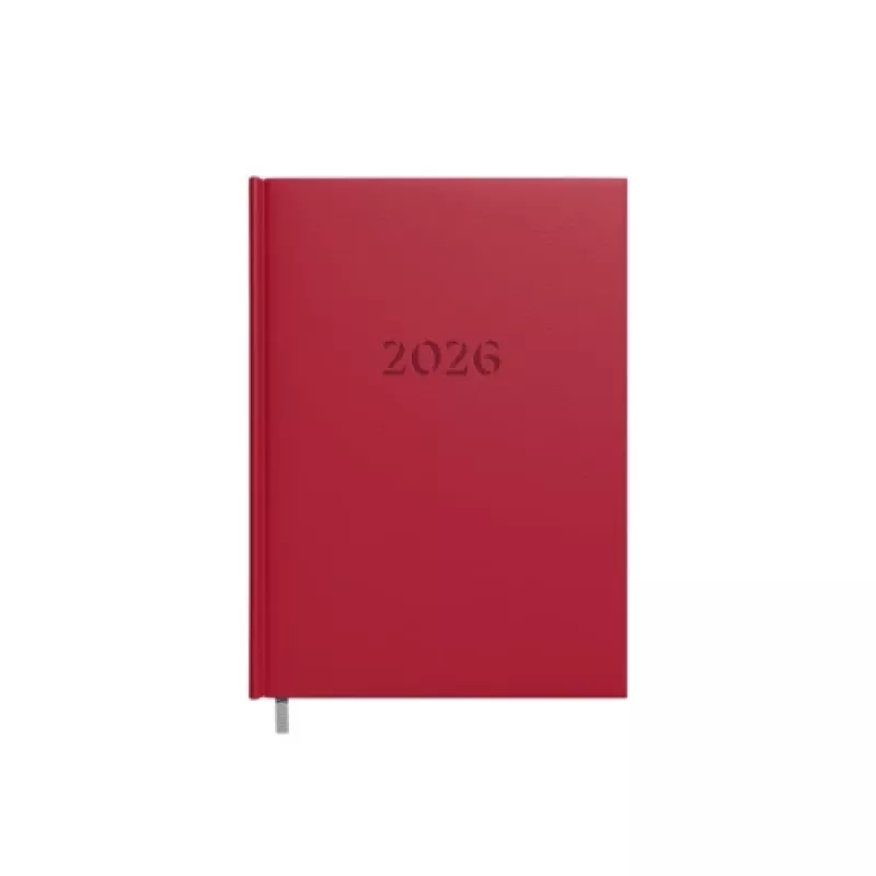 Calendário agenda de planeamento 2026 A5 Bordô