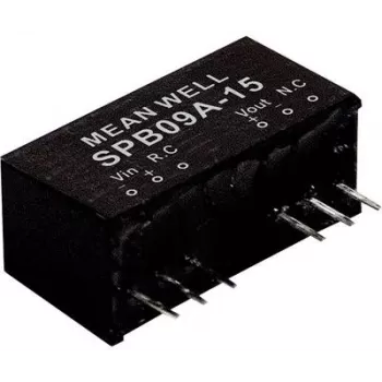 Fonte de alimentação Mean Well SPB09C-05 — 9 W, entrada 36–75 V, saída 5 V