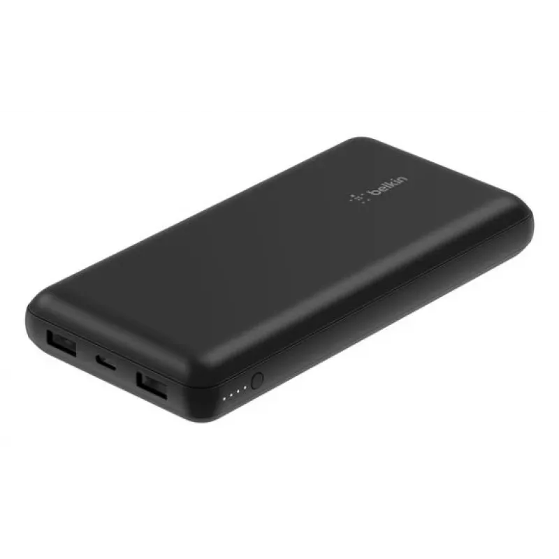 Belkin BoostCharge - powerbank + fonte de alimentação AC - 20000 mAh - PD - 3 portas de saída (24 Pin USB-C, 2 x USB)