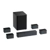 Altifalante Ultimea Poseidon D80 preto 7.1 canais, 8 altifalantes, com fios e sem fios, subwoofer ativo