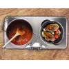 Placa de cozinhar Beper 90.825 em aço inoxidável, 2 zonas, controlo manual