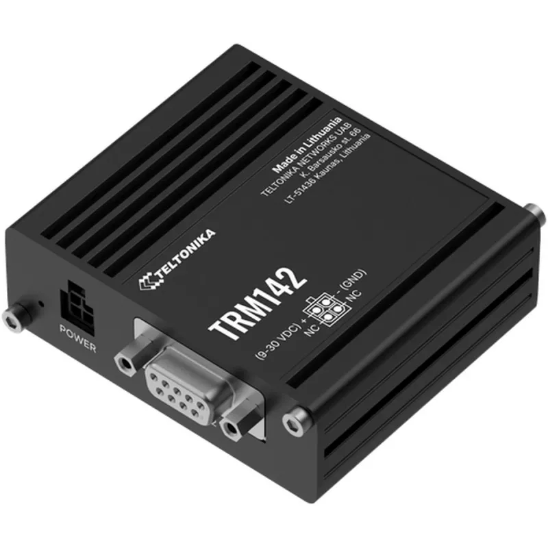 Modem 4G industrial TELTONIKA TRM142 — conectividade LTE, design industrial compacto
