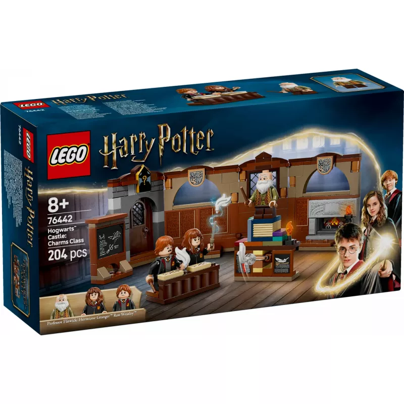 Conjunto de construção LEGO Harry Potter Aula de feitiços do Castelo de Hogwarts 76442 – 204 peças, 3 minifiguras, para crianças a partir dos 8 anos