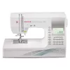 Máquina de costura SINGER Quantum Stylist 9960 — 600 pontos, 13 programas automáticos de casa de botão, sistema de braço livre