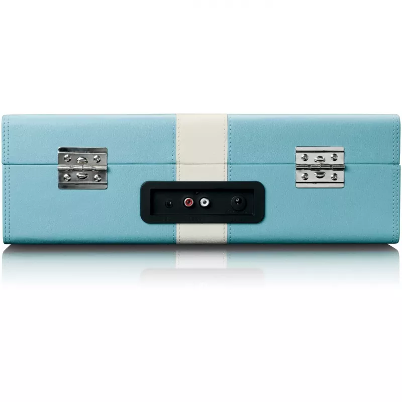 Gira-discos de acionamento por correia Lenco TT-110 Azul Branco semiautomático