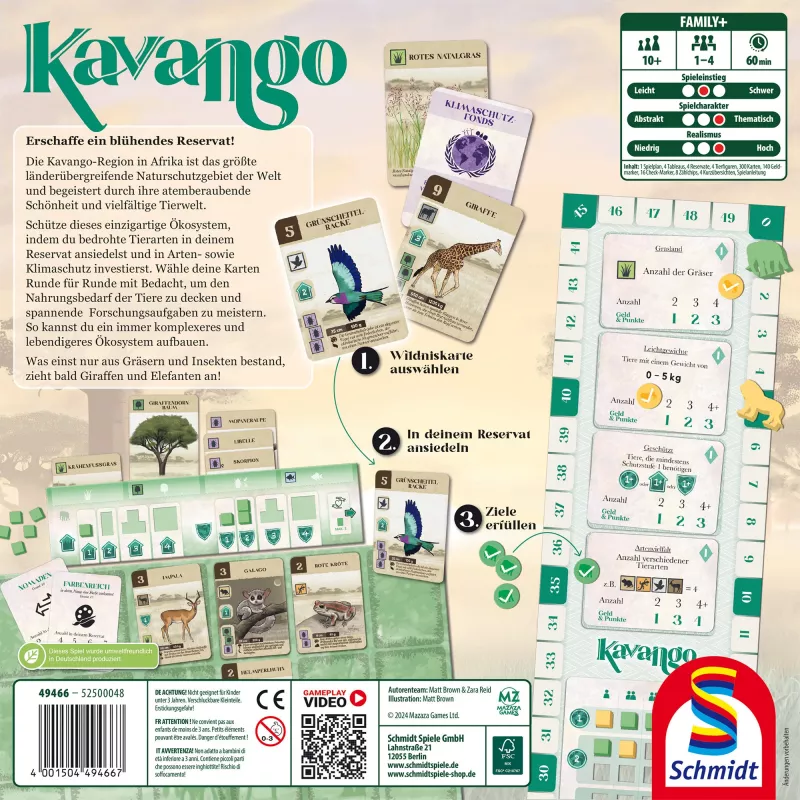 Kavango, jogo de tabuleiro