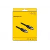Cabo DisplayPort DeLOCK 8K 60 Hz 3 m preto metal