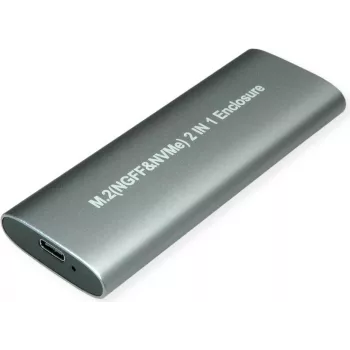 Value 16.99.4132 Caixa para unidade de armazenamento Caixa para SSD prateada M.2 (16.99.4132)