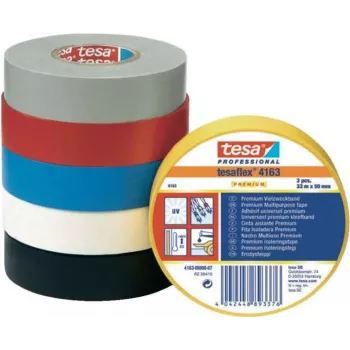 Fita isoladora Tesa 4163-178-92, preta, 15 mm x 33 m