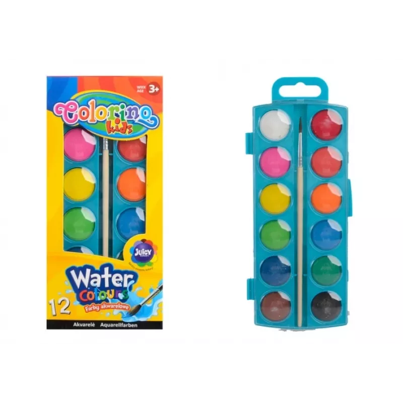 Aguarelas Colorino Kids pequenas 12 cores