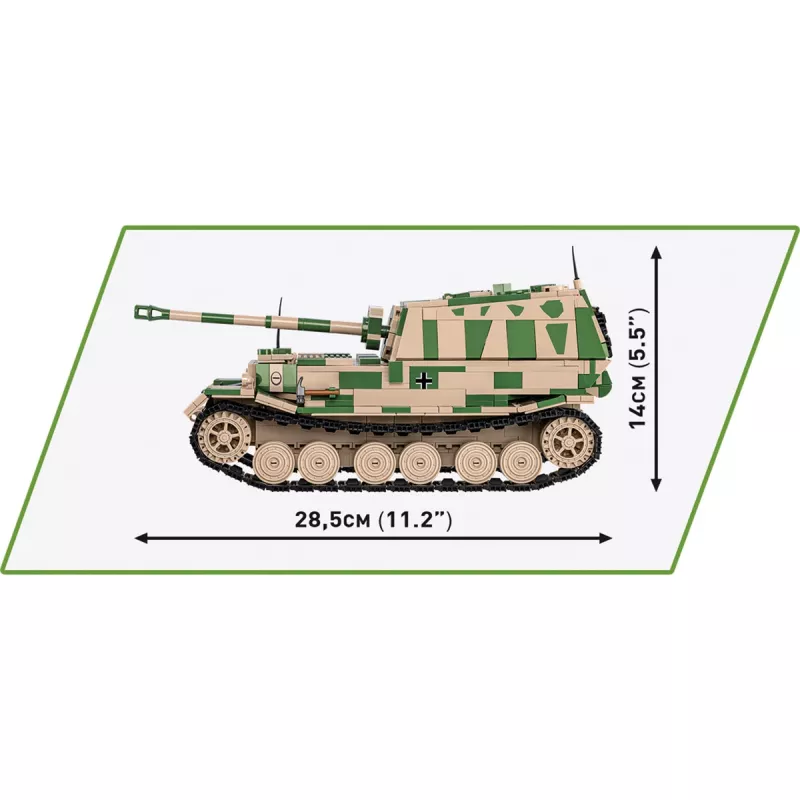 Cobi Historical Collection WWII SD. veículo. Ferdinand Panzer, multicolor