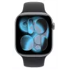 Apple Watch Series 11 GPS + Cellular 42mm Caixa de alumínio cinzento sideral com bracelete desportiva preta - M/L
