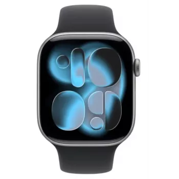 Apple Watch Series 11 GPS + Cellular 42mm Caixa de alumínio cinzento sideral com bracelete desportiva preta - M/L