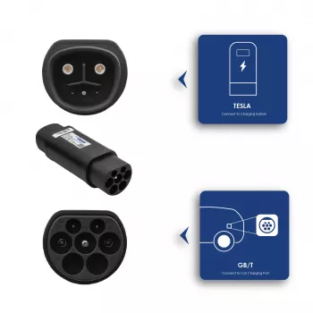 Adaptador de carregamento EV Akyga AK-SC-E22 Tesla para GB/T 1-Phase 32A