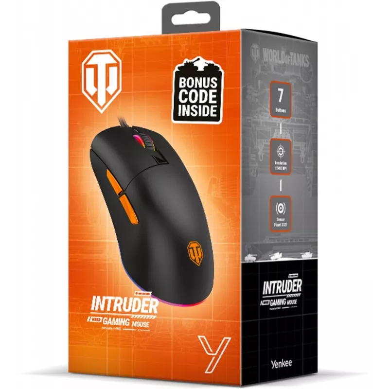 Rato gaming com fio YENKEE INDRUDER WT200 USB