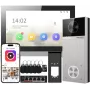 Intercomunicador de vídeo Hikvision DS-KIS613-S ecrã de 7 polegadas (17,8 cm), imagem 2688×1520, H.264/H.265/M-JPEG, IP65, visão noturna IR