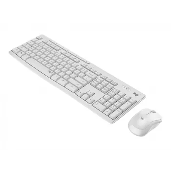 Logitech MK295 Silent - Conjunto de teclado e rato - Sem fios - 2,4 GHz - Italiano - branco creme