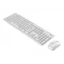 Logitech MK295 Silent - Conjunto de teclado e rato - Sem fios - 2,4 GHz - Italiano - branco creme