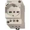 Tomada Finder cinzento 7U.00.8.230.0010 com indicador LED para quadros elétricos REG 60 (7U0082300010)