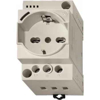 Tomada Finder cinzento 7U.00.8.230.0010 com indicador LED para quadros elétricos REG 60 (7U0082300010)
