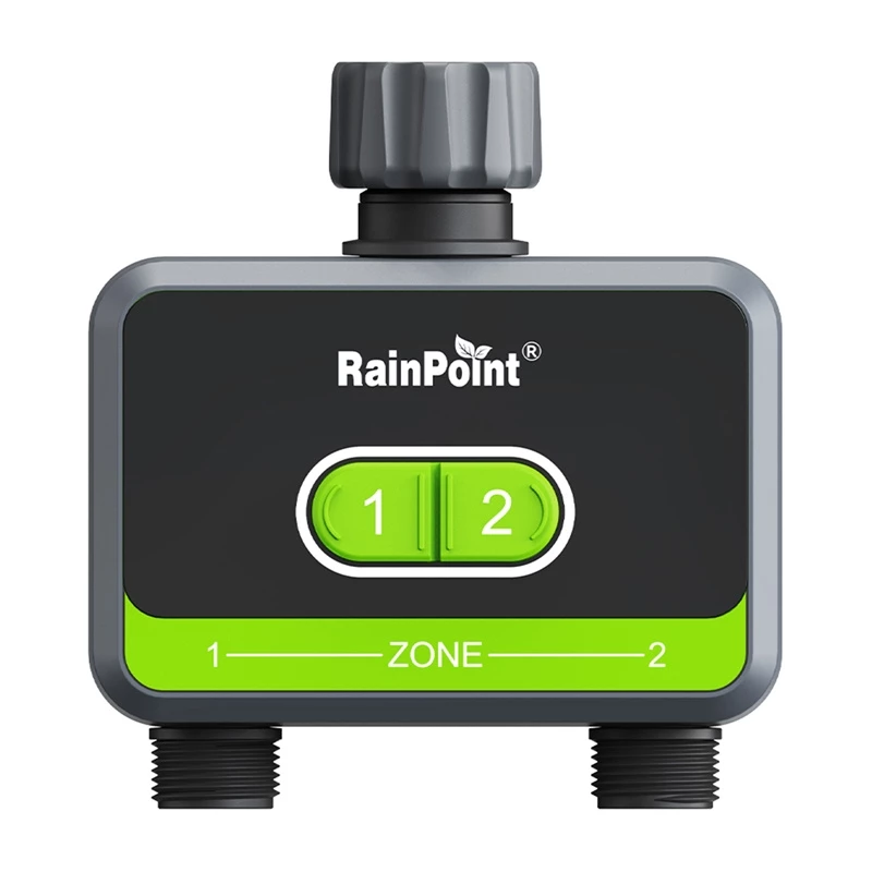 Controlo de rega RainPoint HTV210B 2 zonas com controlo por app (modelo HTV210B)