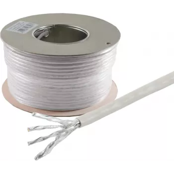 Cabo de rede ShiverPeaks S/CONN 75900-500 Cat6 S/FTP (S-STP) 500 m cinzento