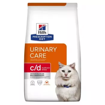 HILL'S PRESCRIPTION DIET Feline c/d Urinary Care Multicare Stress ração seca para gatos com frango 3 kg