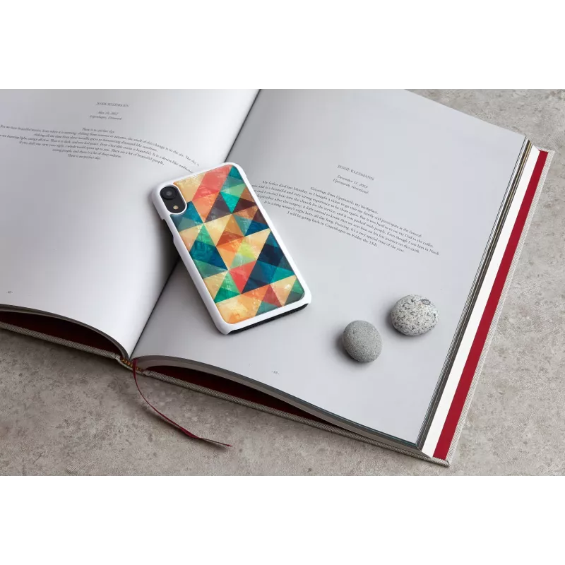 iKins Mosaic capa branca para iPhone XR, K1713H